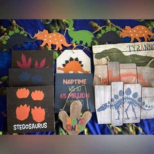Dinosaur Wooden Wall Decor